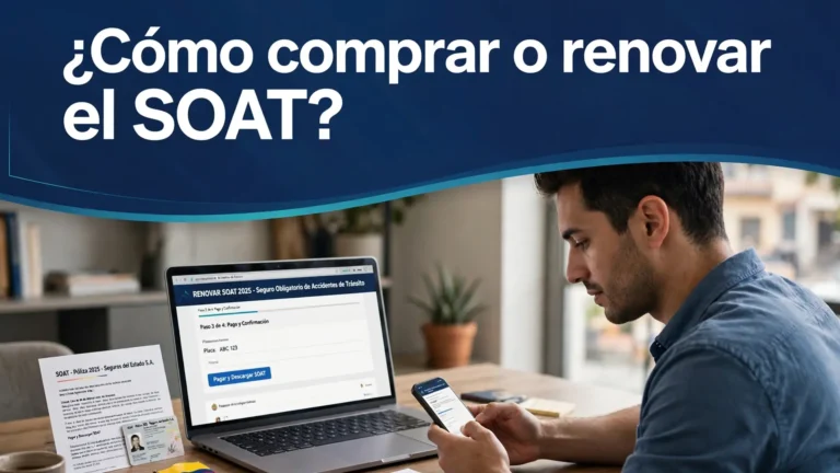 ¿Cómo comprar o renovar el SOAT? ¿Cómo comprar o renovar el SOAT?