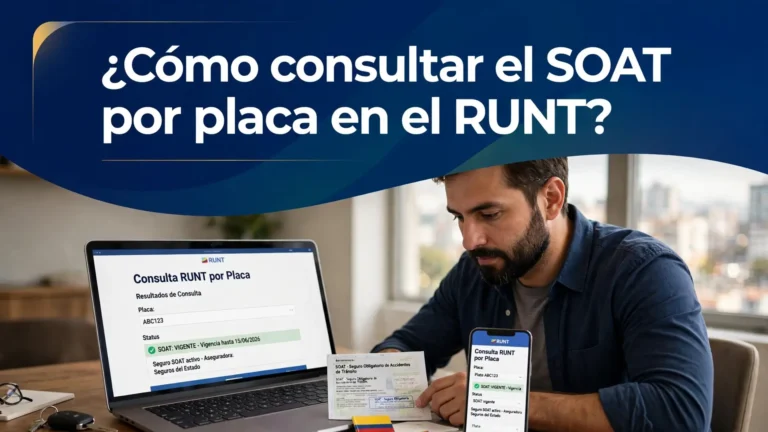 ¿Cómo consultar el SOAT por placa en el RUNT? ¿Cómo consultar el SOAT por placa en el RUNT?