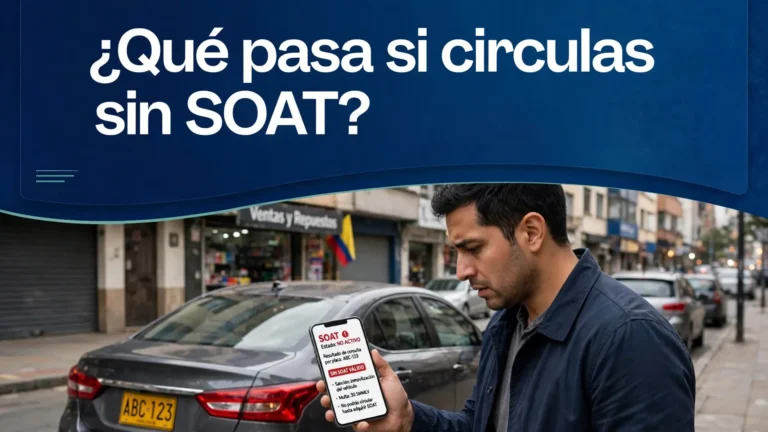 ¿Qué pasa si circulas sin SOAT? ¿Qué pasa si circulas sin SOAT?