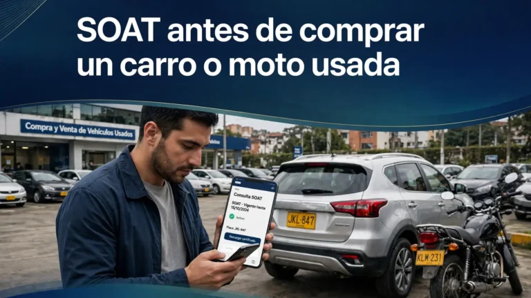 SOAT antes de comprar un carro o moto usada SOAT antes de comprar un carro o moto usada